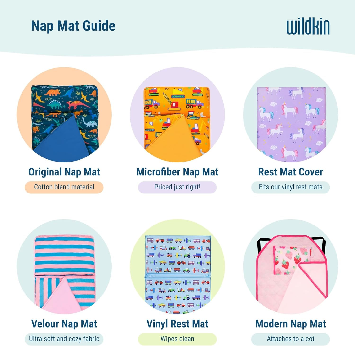 Kids Original Nap Mat – Cozy Kids Sleep Mat with Pillow, Ideal for School & Travel - Sharks