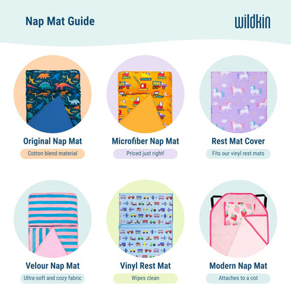 Kids Original Nap Mat – Cozy Kids Sleep Mat with Pillow, Ideal for School & Travel - Sharks