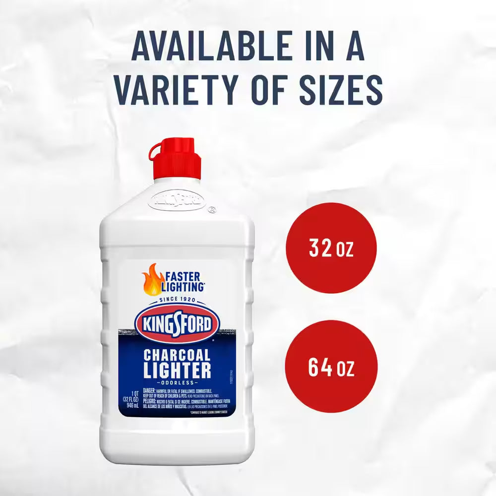 64 Oz. Odorless Charcoal Grilling Lighter Fluid