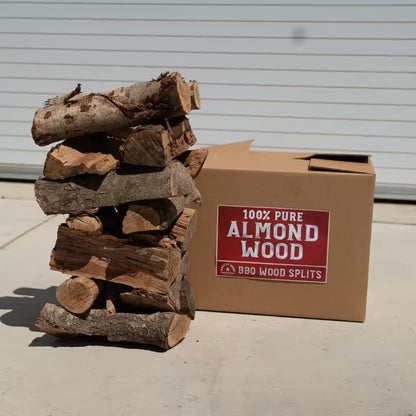 50Lbs. Box Knotty Wood 10 In. Almond Wood Splits