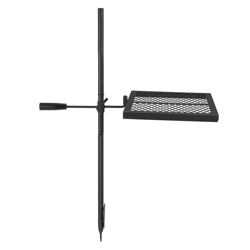 Swivel Campfire Grill Grate, over Fire Camp Grill with Carry Bag for Outdoor Open Flame Cooking