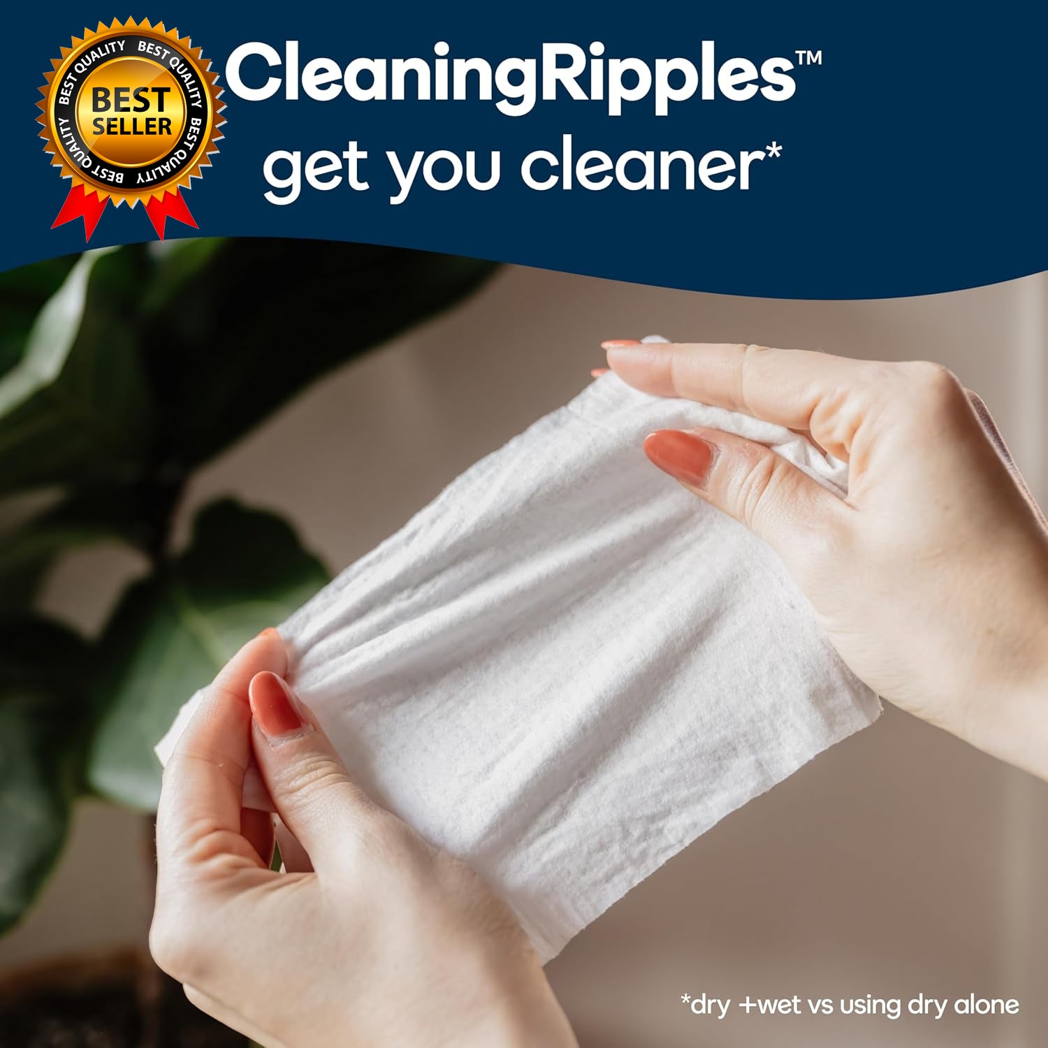 Fresh Feel Flushable Wet Wipes Adult Wet Wipes 8 Flip-Top Packs 42 Wipes Per