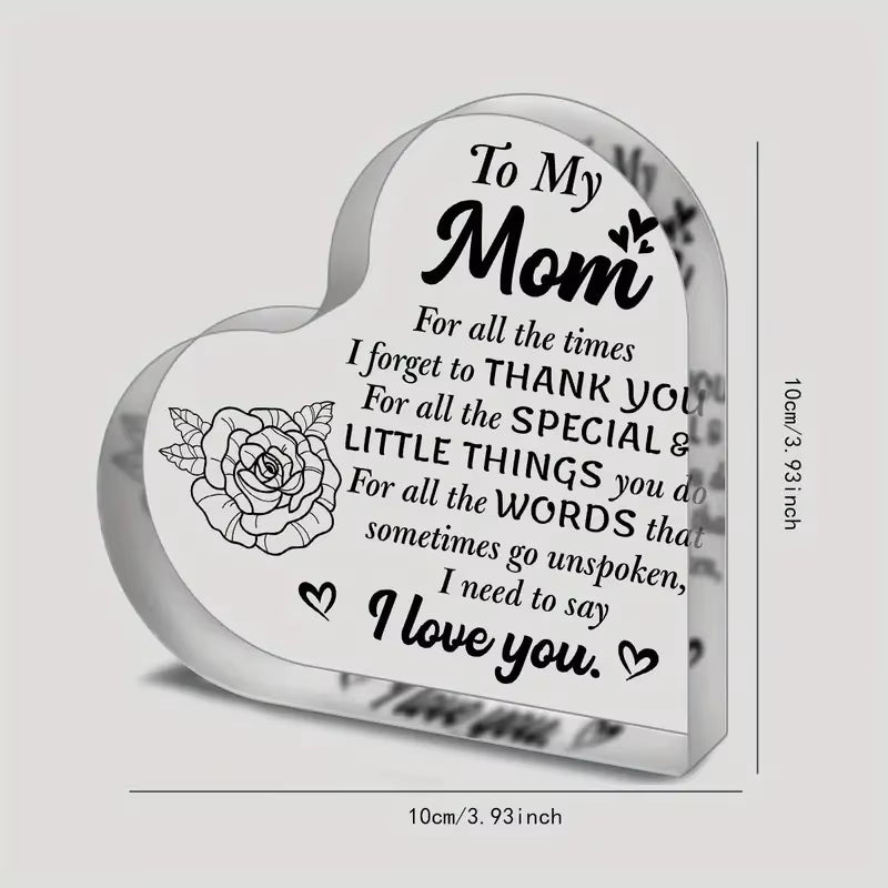 1Pc Mom Birthday Gifts for Mom I Love You Mom Mothers Day Gifts