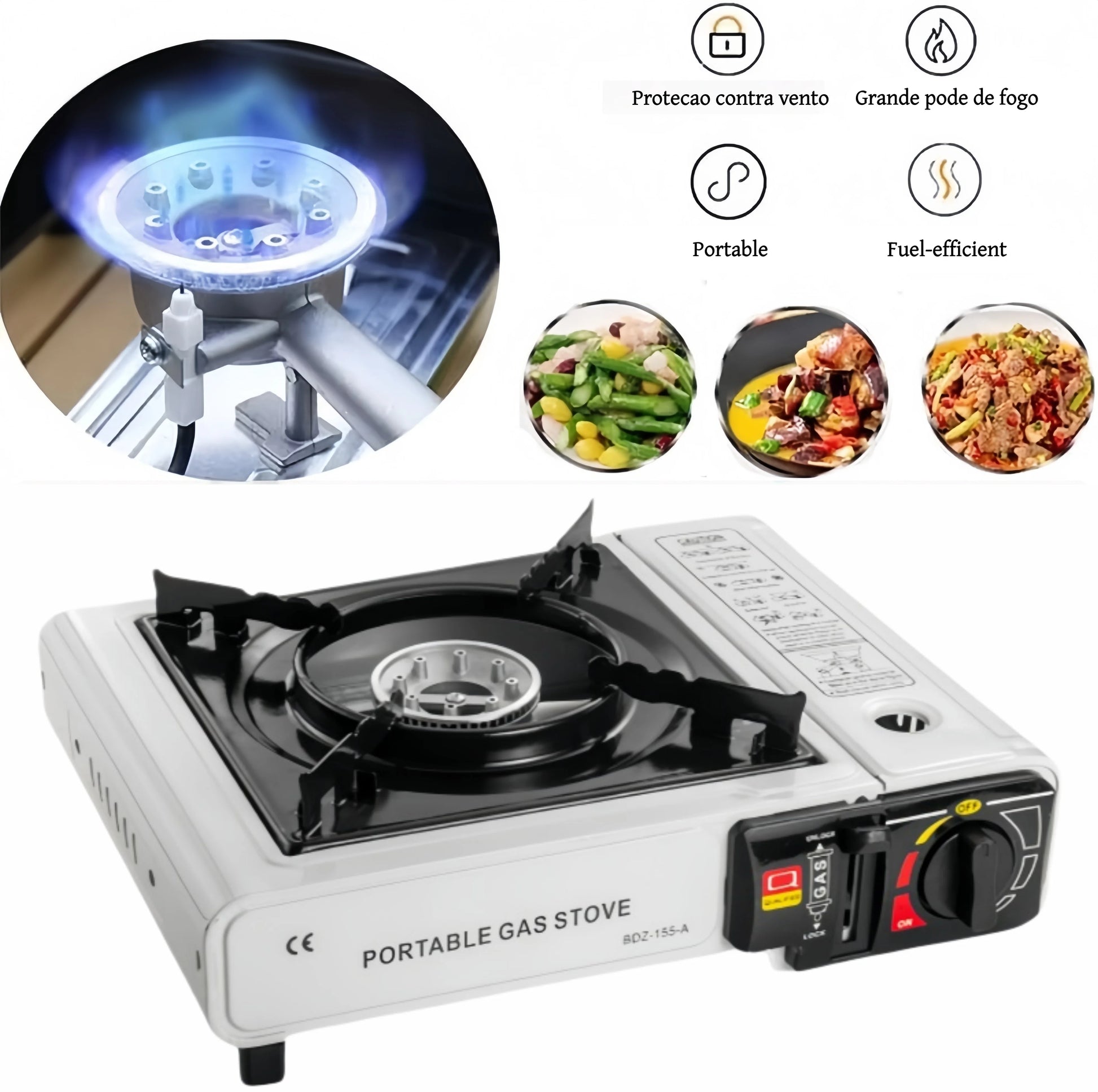 Portable Outdoor Cartridge Stoves, Hot Pot and Barbecue Cookers, Quick Heating, and Versatile Cooking for Family Gatherings.