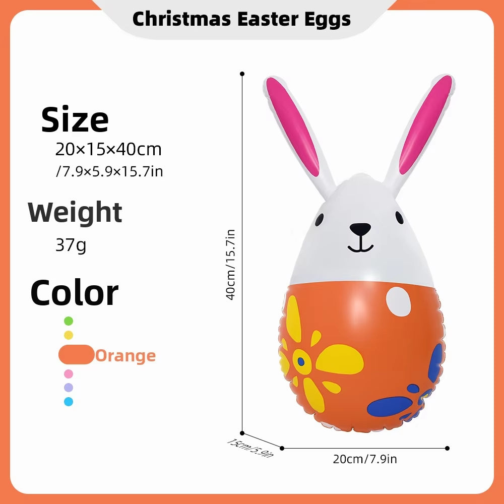 Pvc Easter Rabbit Easter Egg Decoration Courtyard Decoration Easter Toys Inflatable Easter Eggs