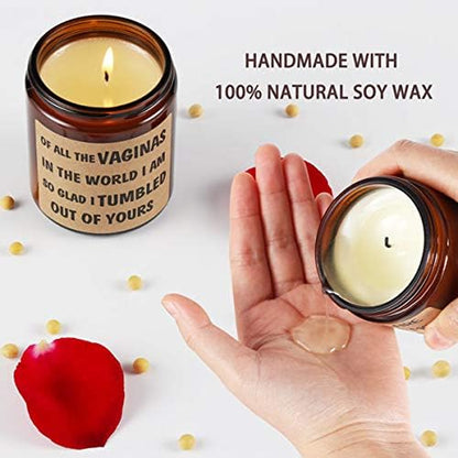 Lavender Scented Soy Candles for Mom, Funny Mom Gift Ideas for Mothers Day & Birthday