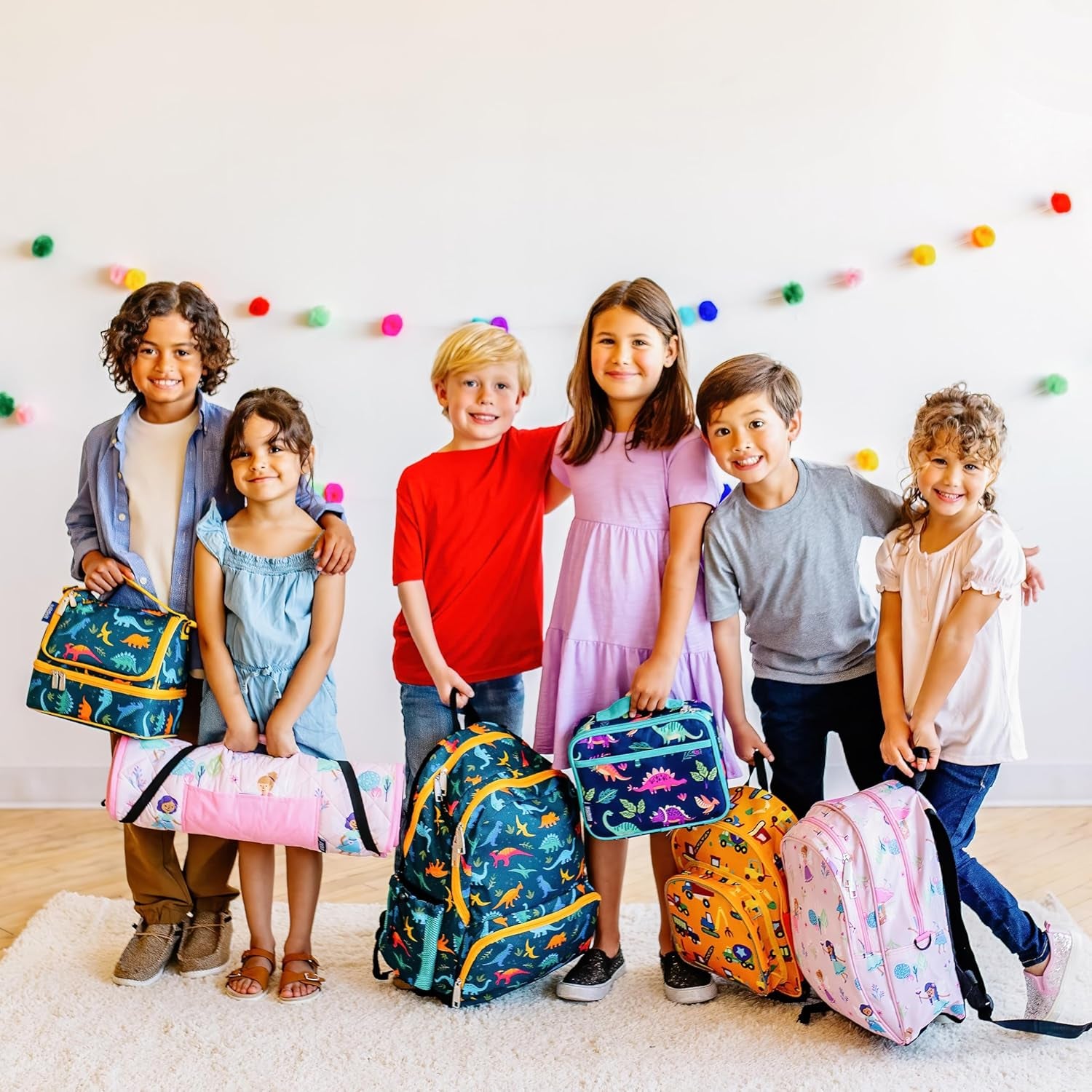 Kids Original Nap Mat – Cozy Kids Sleep Mat with Pillow, Ideal for School & Travel - Sharks