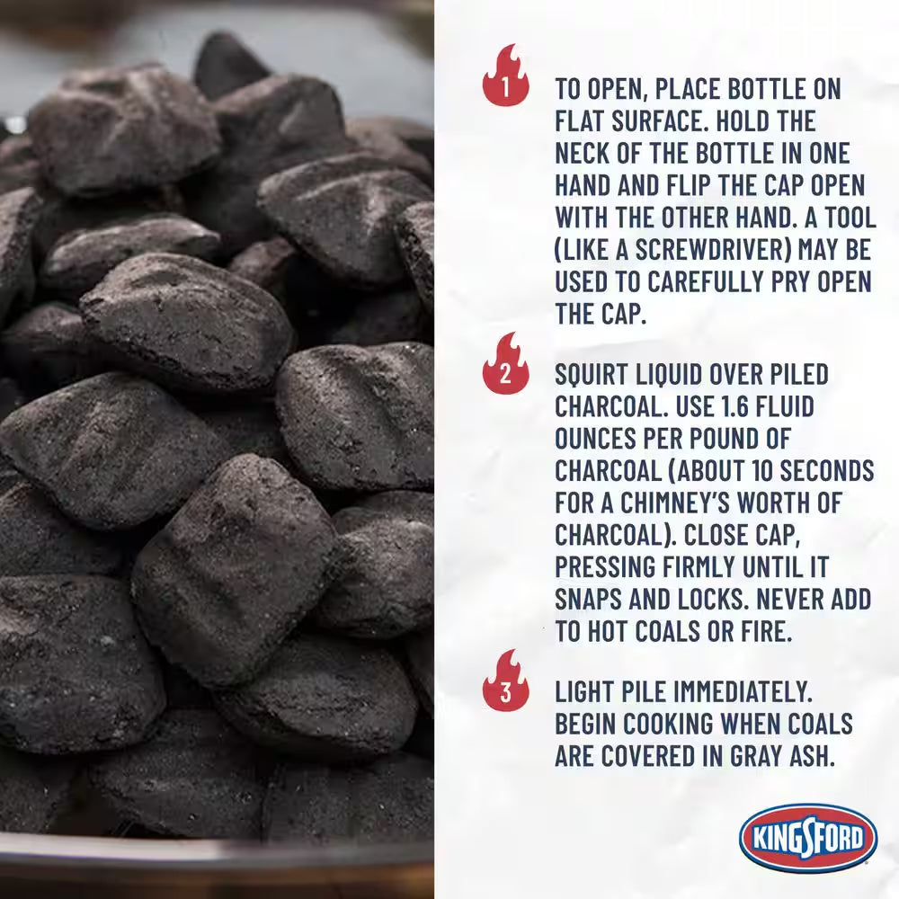 64 Oz. Odorless Charcoal Grilling Lighter Fluid