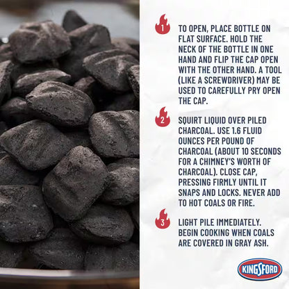 64 Oz. Odorless Charcoal Grilling Lighter Fluid