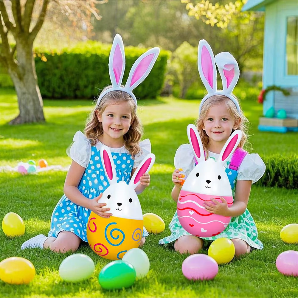 Pvc Easter Rabbit Easter Egg Decoration Courtyard Decoration Easter Toys Inflatable Easter Eggs
