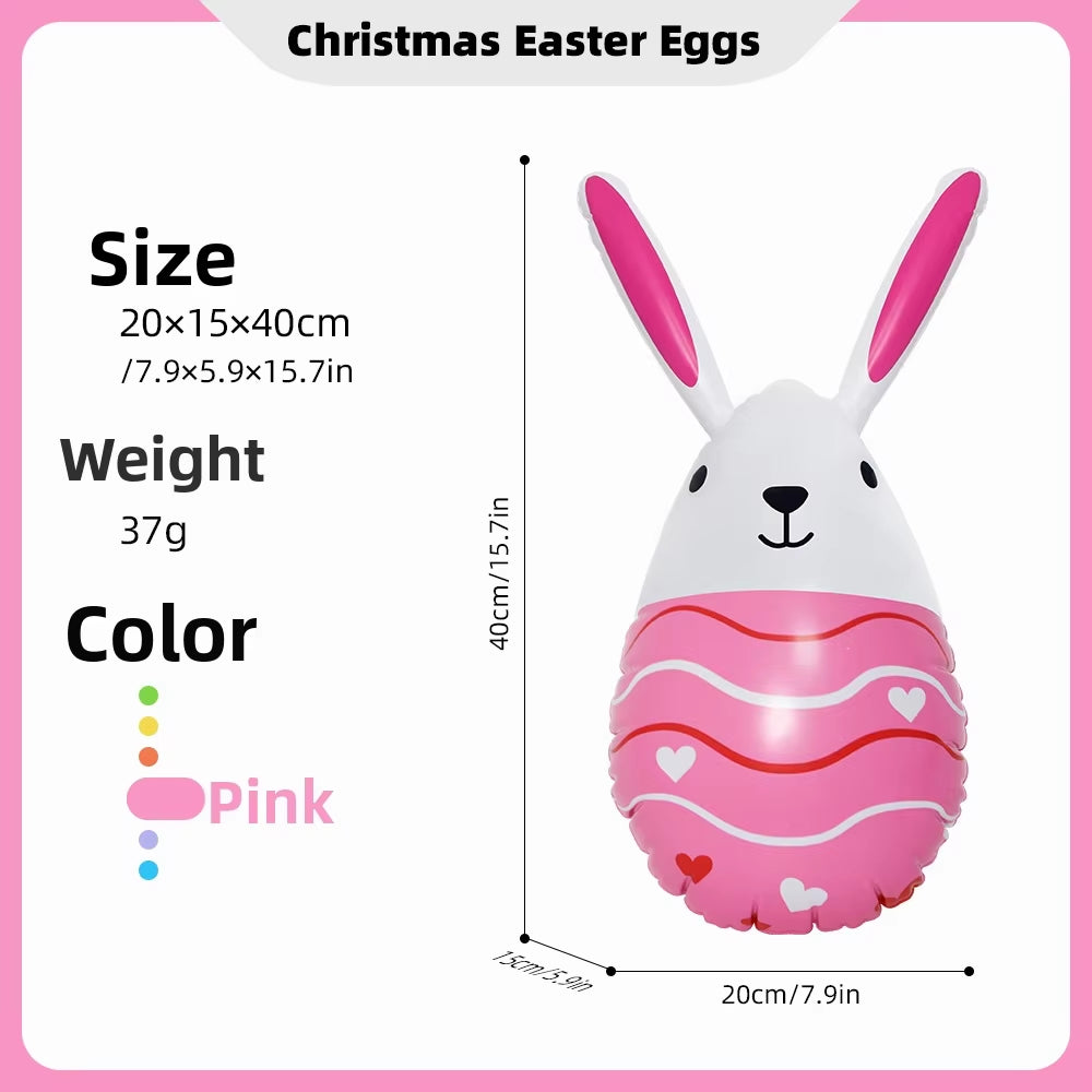 Pvc Easter Rabbit Easter Egg Decoration Courtyard Decoration Easter Toys Inflatable Easter Eggs