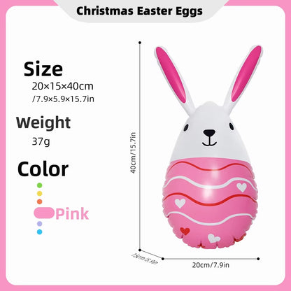 Pvc Easter Rabbit Easter Egg Decoration Courtyard Decoration Easter Toys Inflatable Easter Eggs