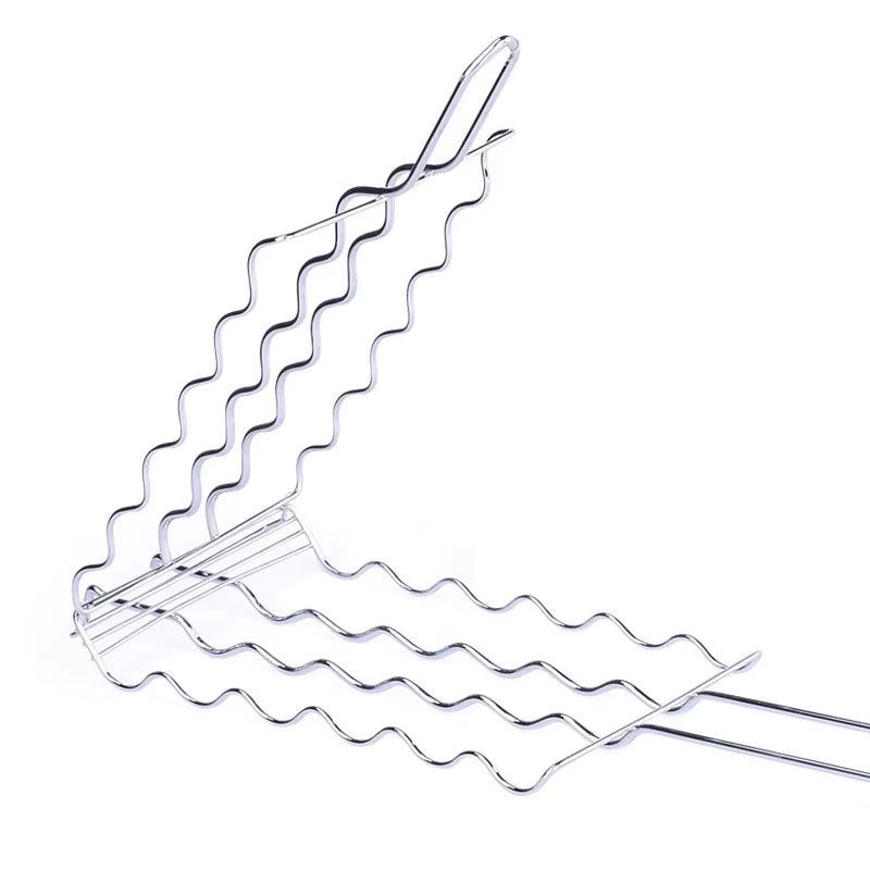 Grilling Basket Metal Mesh Barbecue Sausage Grilling Rack Net Picnic Camping BBQ Net Home Kitchen Barbecue Grilling Accessories