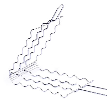 Grilling Basket Metal Mesh Barbecue Sausage Grilling Rack Net Picnic Camping BBQ Net Home Kitchen Barbecue Grilling Accessories