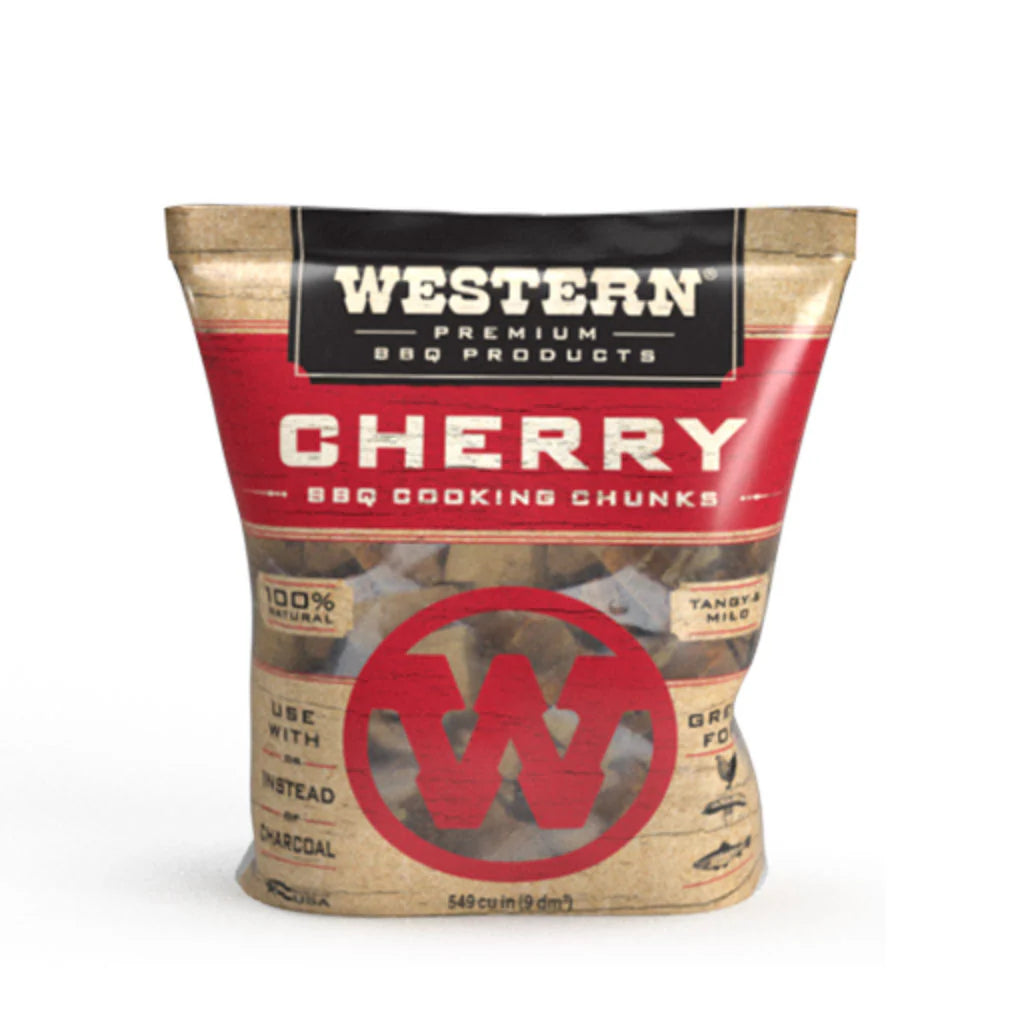 Smoking Barbecue Pellet Wood Cooking Chip Chunks, Cherry (4-Pack)