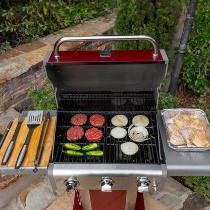 3-Pieces Stainless Steel Outdoor Grilling Tool Set