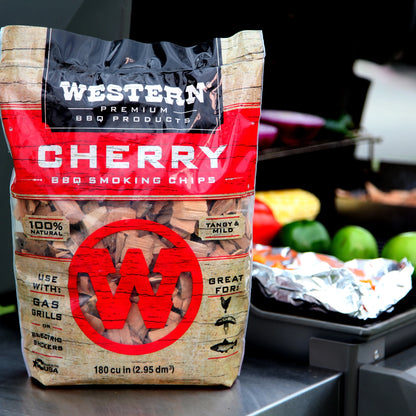 Premium BBQ Products Cherry BBQ Smoking Chips, 180 Cu In