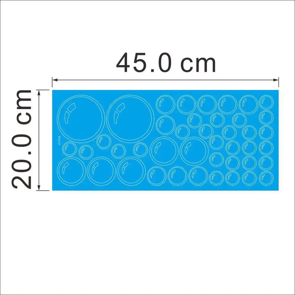 Removable Bubbles Wall Stickers for Bathroom Waterproof Glass Window Kids Room
