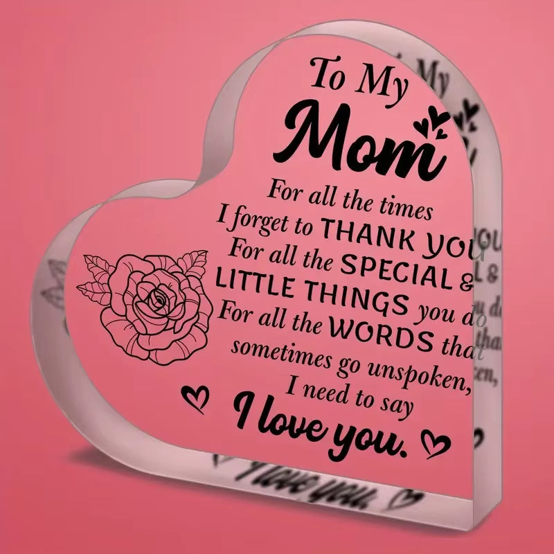 1Pc Mom Birthday Gifts for Mom I Love You Mom Mothers Day Gifts