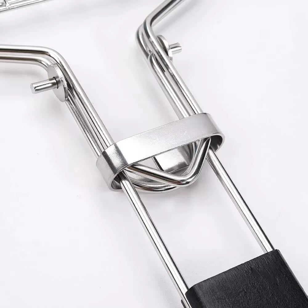Stainless Steel Folding Grilling Basket Large Grill Basket with Removable Handle Accessories BBQ Grilling