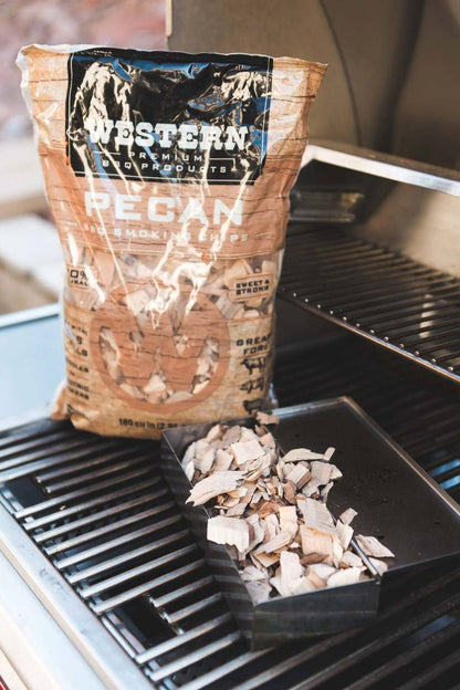 Premium BBQ Products Pecan BBQ Smoking Chips, 180 Cu In