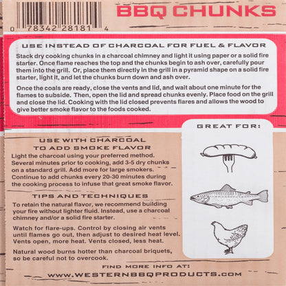 500 CU in Cherry Smoking Wood Chunk Box