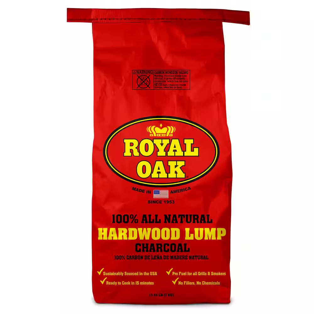 15.44 Lbs. 100% All Natural Hardwood Lump Charcoal (4-Pack)