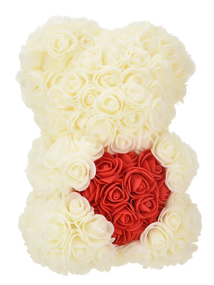 Rose Teddy Bear Artificial Flower Anniversary Valentines Day Birthday Gift Mothers Day Mom Gifts Girlfriend Birthday Gifts Women
