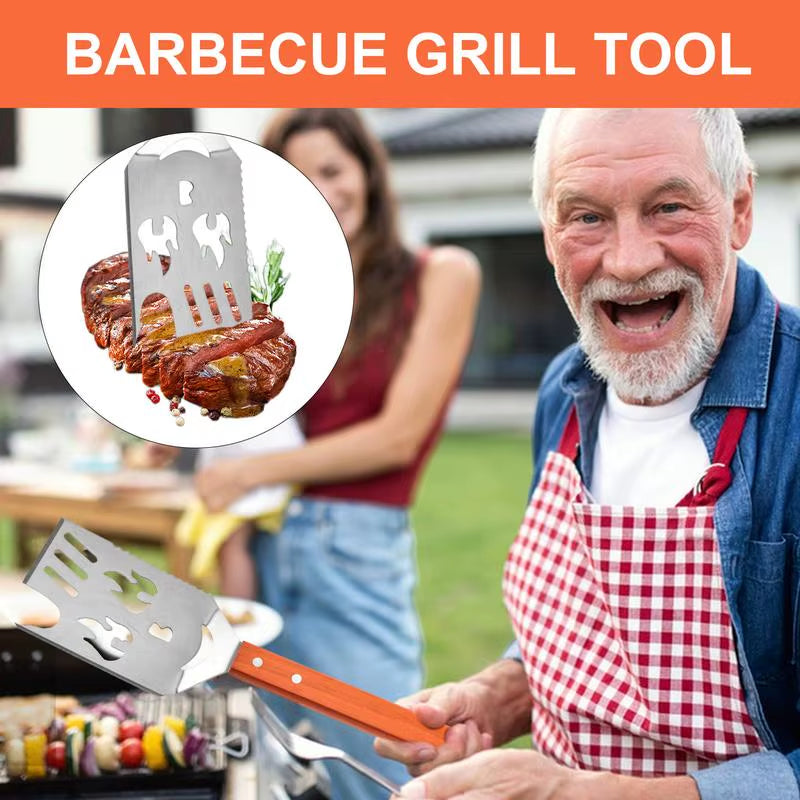 Grilling Spatula Kitchen Food Cooking Spatula Multifunctional Easy Draining Grilling Food Mover for Restaurant Picnic Use