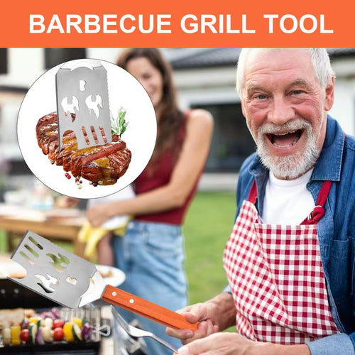 Grilling Spatula Kitchen Food Cooking Spatula Multifunctional Easy Draining Grilling Food Mover for Restaurant Picnic Use