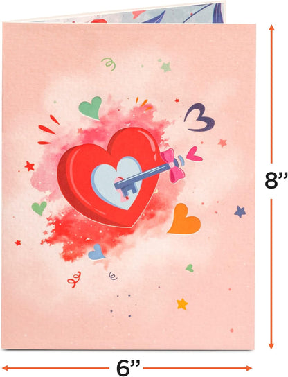 Frndly by Paper Love 3D I Love You Pop up Card, Gift for Mothers Day, Birthday,