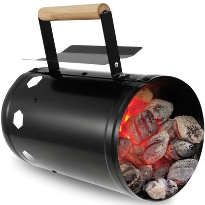 Charcoal Chimney Starter Fast Point Charcoal Ignition Barrels Carbon Barbecue Tools with Handle Charcoal Chimney for Outdoor