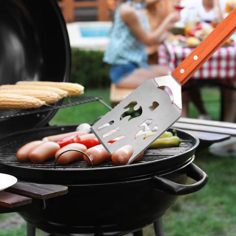 Grilling Spatula Kitchen Food Cooking Spatula Multifunctional Easy Draining Grilling Food Mover for Restaurant Picnic Use