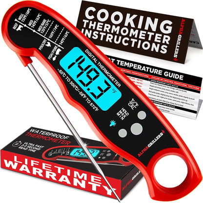 Meat Thermometer Digital - Instant Read Food Thermometer for Cooking and Grillin