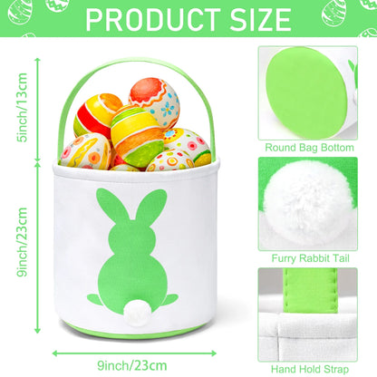 Easter Basket, Easter Bunny Baskets for Kids with Cute Rabbit Pattern, Easter Gift Baskets