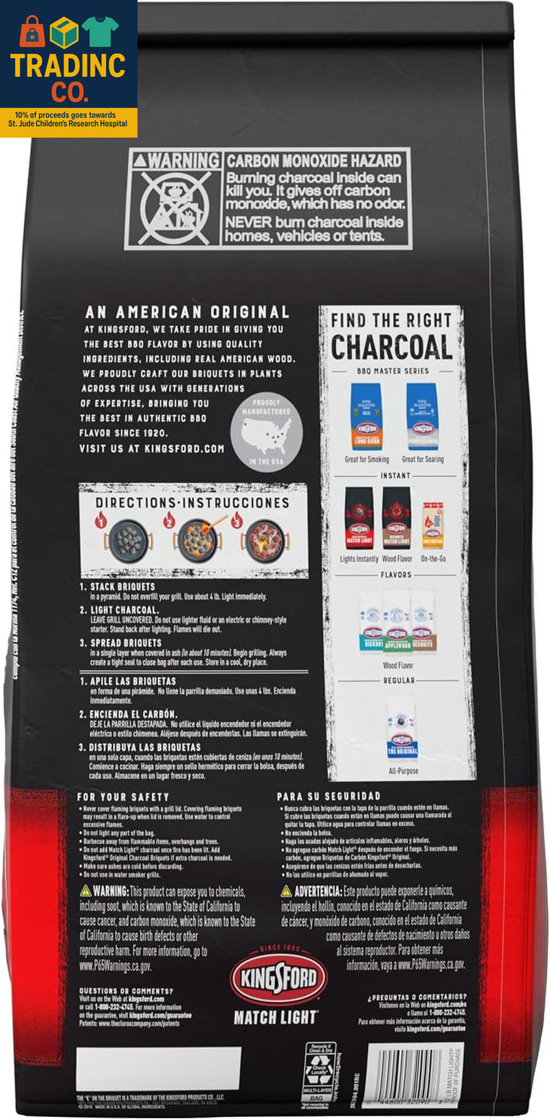 Match Light Instant Charcoal Briquettes, BBQ Charcoal for Grilling, Ready in 10