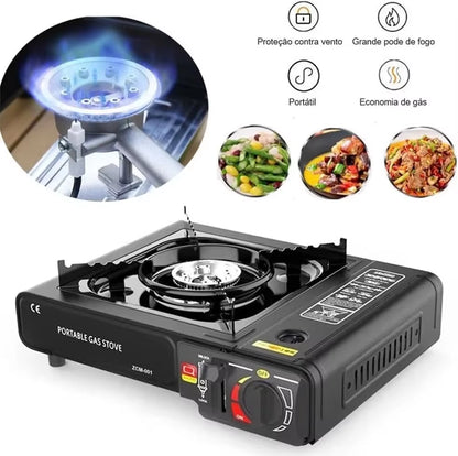 Portable Outdoor Cartridge Stoves, Hot Pot and Barbecue Cookers, Quick Heating, and Versatile Cooking for Family Gatherings.