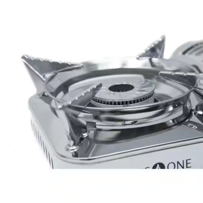 Mini Camp Stove and Butane Fuel (4-Piece Bundle)