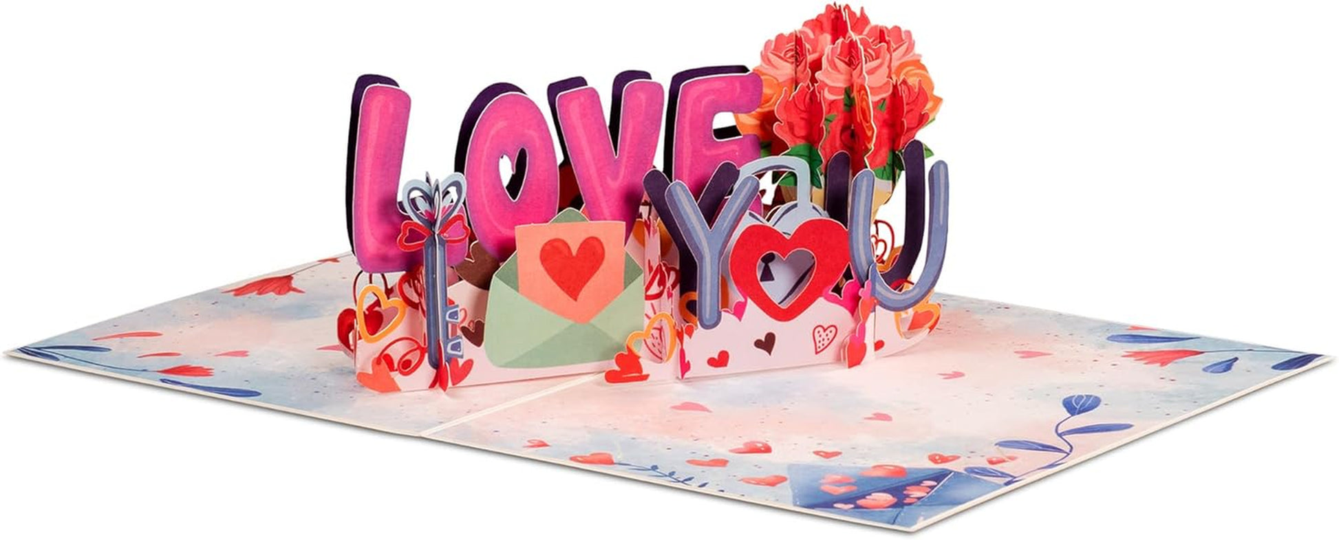 Frndly by Paper Love 3D I Love You Pop up Card, Gift for Mothers Day, Birthday,