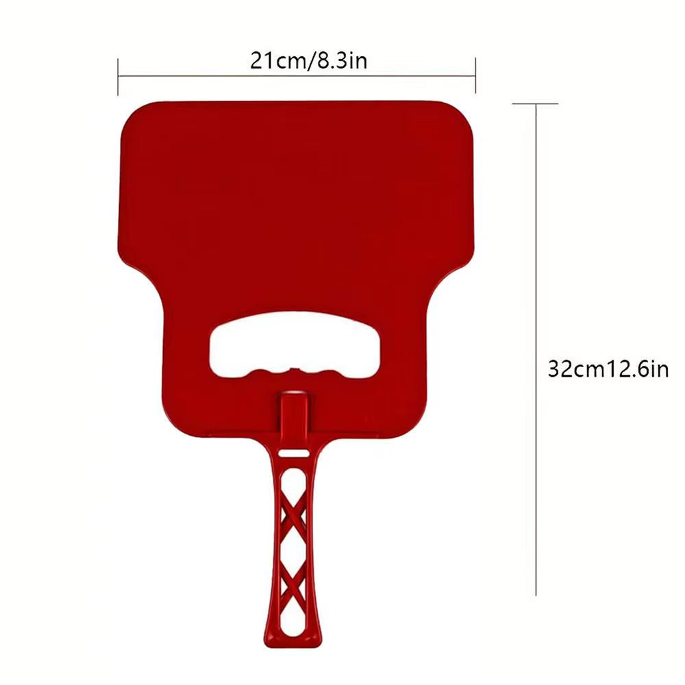 Plastic Heat Resistant Barbecue Fan BBQ Hand Fan Handheld Manual Grill Fan Hand Crank Blower Outdoor Camping BBQ Grill