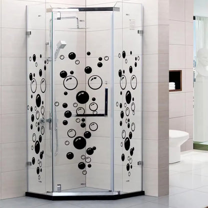 Removable Bubbles Wall Stickers for Bathroom Waterproof Glass Window Kids Room