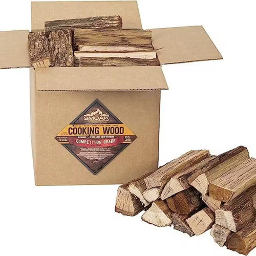 Pecan 8 In. Mini Splits (25-30 Lbs.) USDA Certified Kiln Dried Pizza Oven Wood, Grilling Wood, Smoking Wood, Bbqing Wood