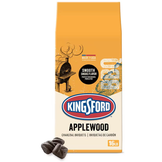 16 Lbs. Original BBQ Smoker Charcoal Grilling Briquettes with Applewood