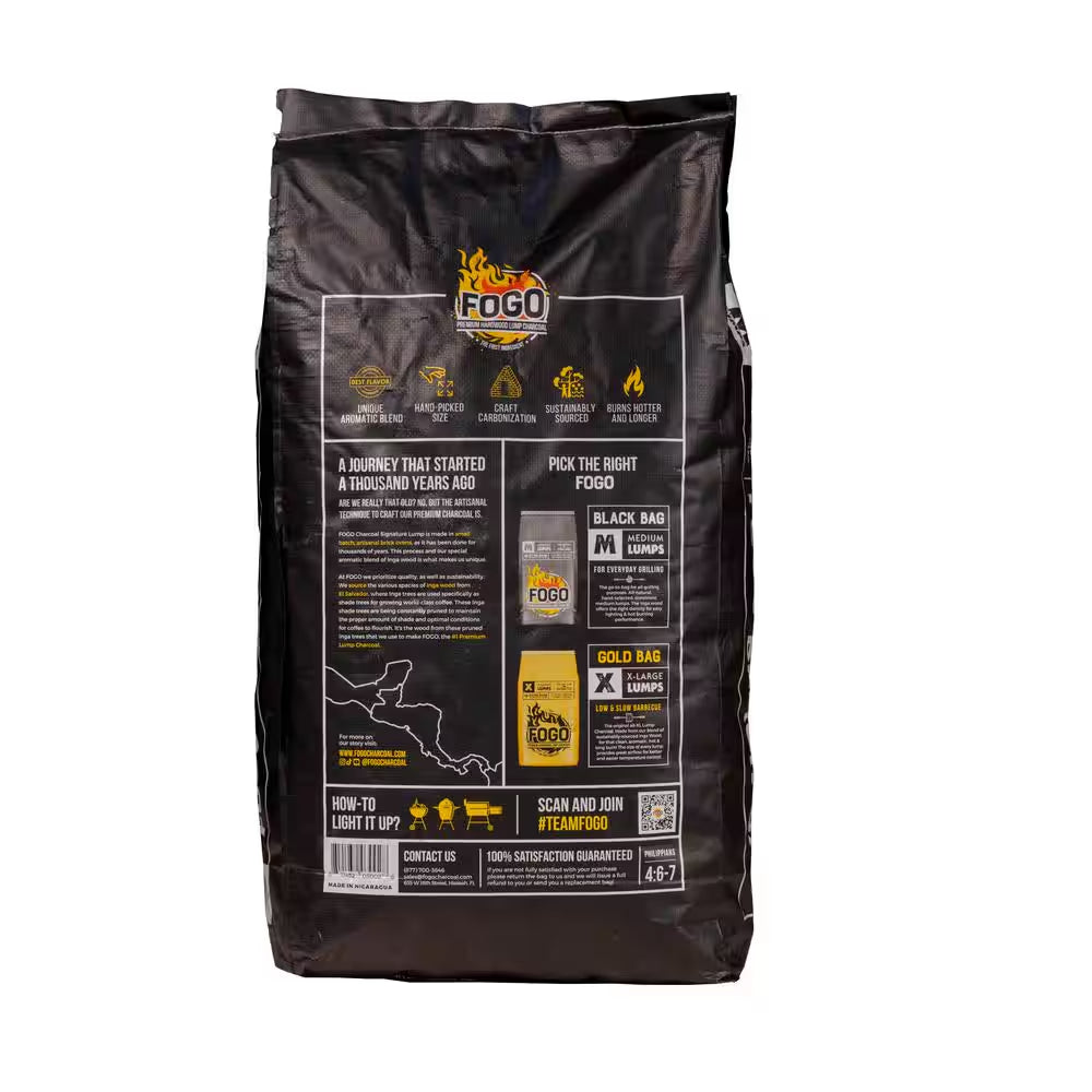 17.6 Lb. Premium Wood Lump Charcoal