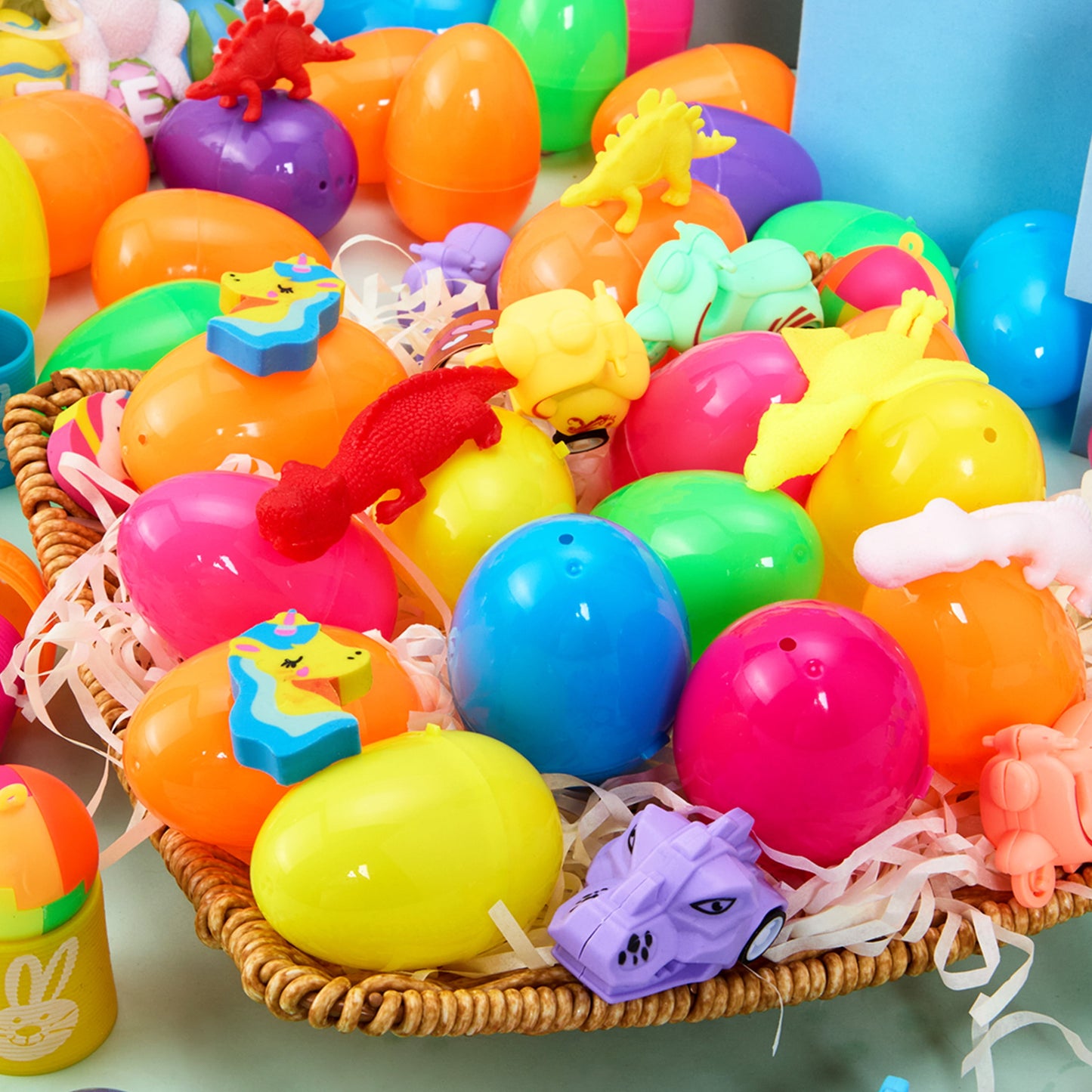 160 Packs Prefilled Easter Eggs with Assorted Toys,Easter Egg Bulk for Kids,Easter Eggs Hunt Events,Basket Stuffers Fillers,Classroom Prize Supplies