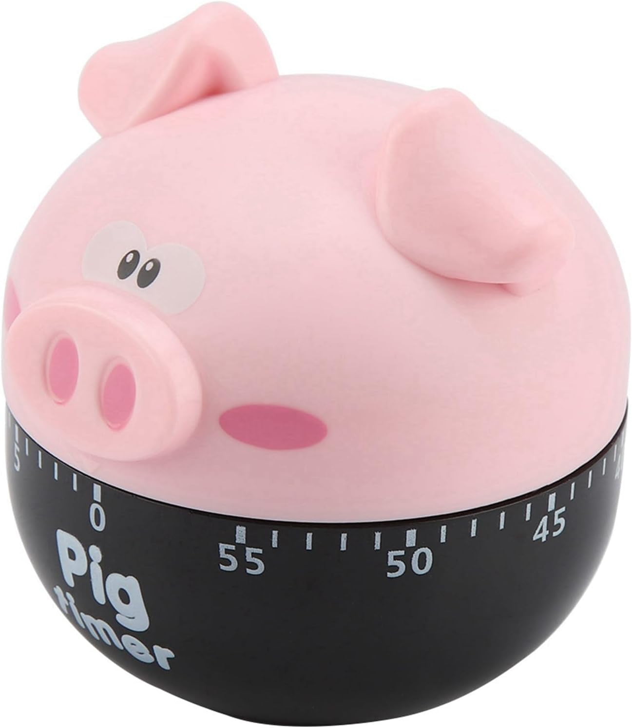 Cute Cartoon Pig Shaped Mechanical Timer, Kitchen Cooking Timer Countdown Alarm Clock for Baking Cooking, Kitchen Timing Device Home Decor