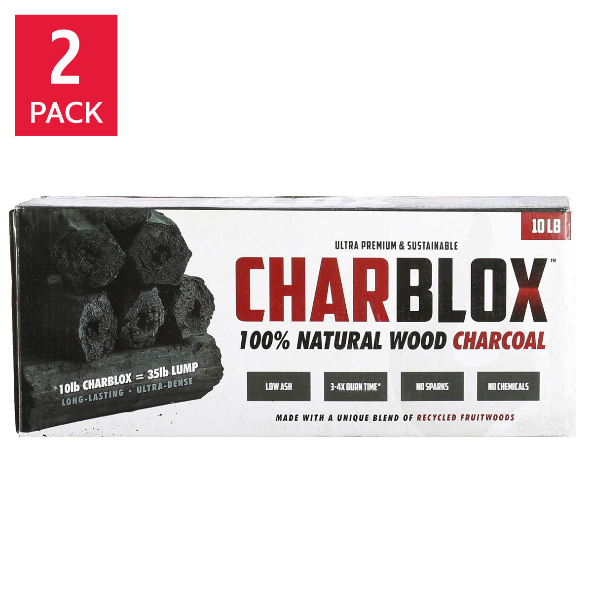 Charblox Charcoal, 10 Lbs, 2-Count